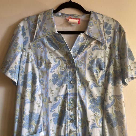 Vintage RubyLou Floral House Dress/Duster - Picture 6 of 7